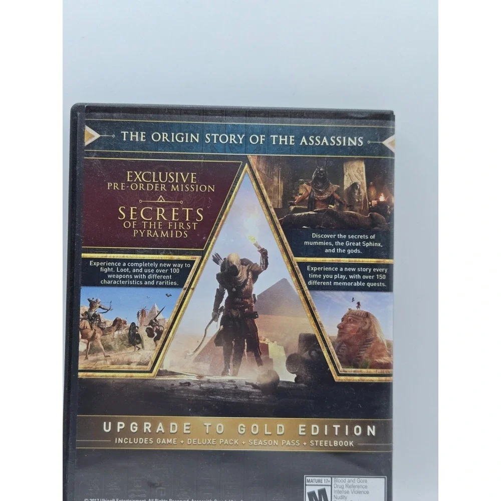 Assassin's Creed Origins Sony PlayStation 4‎ PS4 Complete CIB Gamestop Display